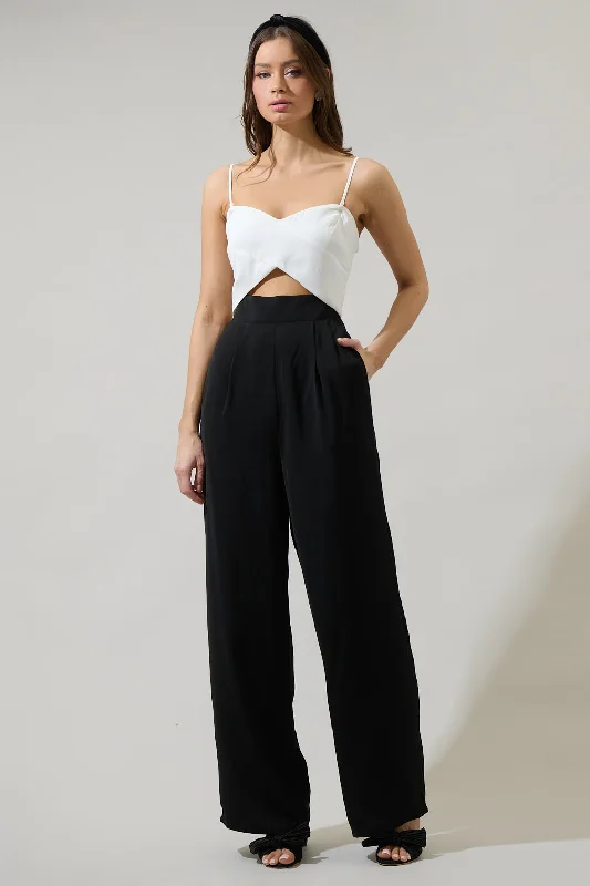 Casual Chic Clothing For Women Moroni Color Block Wide Leg Jumpsuit