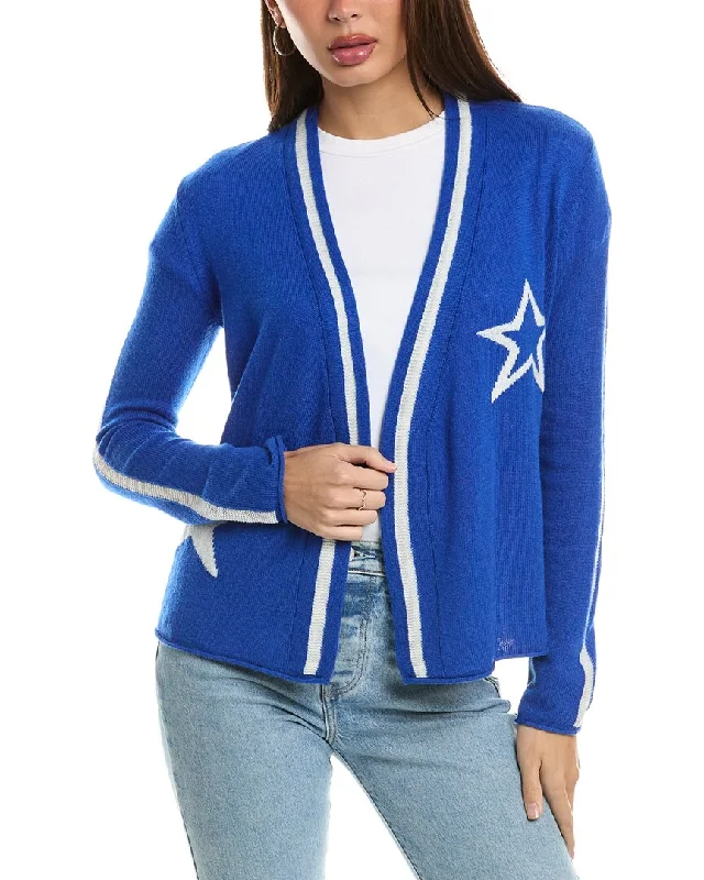 Women's Comfortable Clothes For Weekends Hannah Rose Star Intarsia Wool & Cashmere-Blend Cardigan