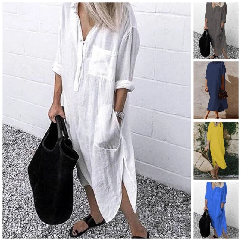 Women's Wardrobe Apparel Casual Shirt Dress