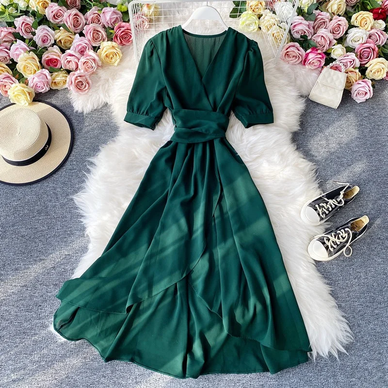 Stylish Outerwear Clothing For Women Elegant Midi Dress, Boho Summer Dress For Women