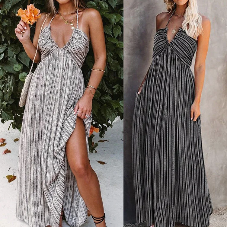 Women's Fashion Clothing 2022 summer women clothing loose casual long dress sleeveless sexy split maxi dress ladies Women's Fashion Clothing 2022 summer women clothing loose casual long dress sleeveless sexy split maxi dress ladies