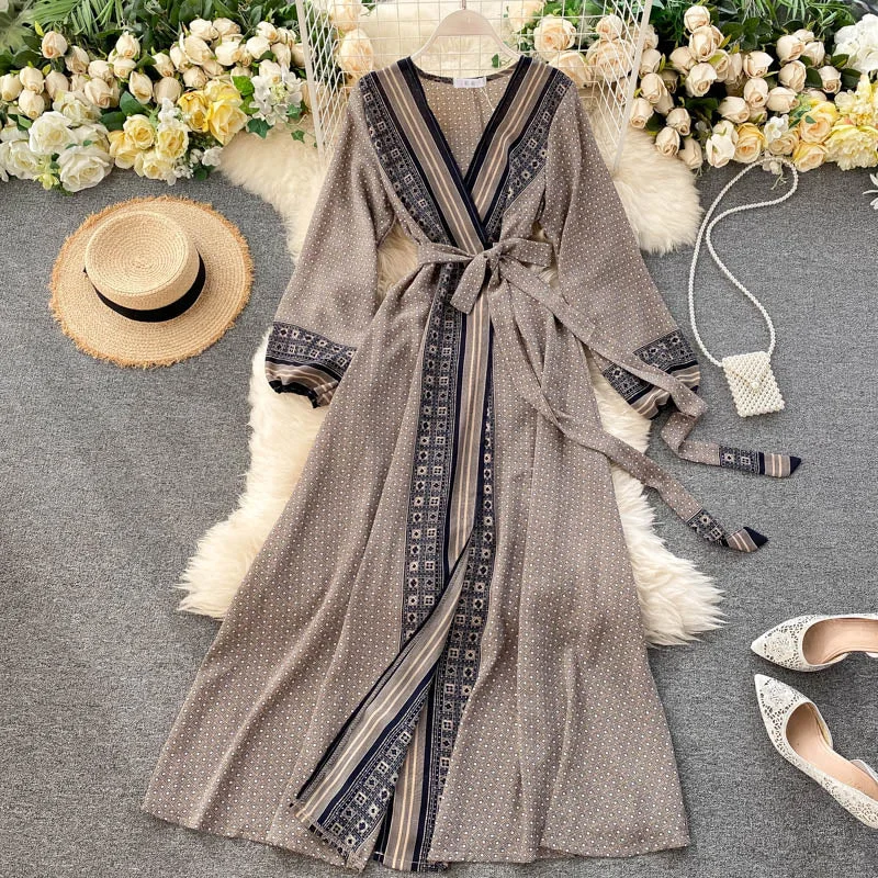 Women's Trendy Clothes Retro Bohemian Dress, Boho Dress For Women