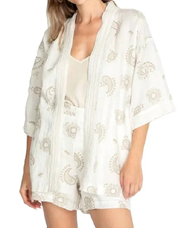 Elegant Clothing For Women Faye Kimono In Antique White