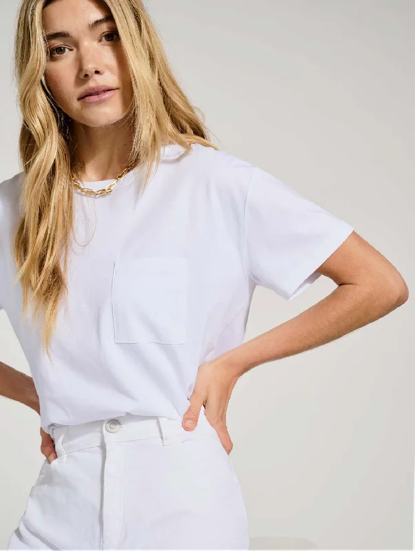 Urban Femme Streetwear Baukjen Essentials Regenerative Cotton Perfect Tee | Pure White Urban Femme Streetwear Baukjen Essentials Regenerative Cotton Perfect Tee | Pure White