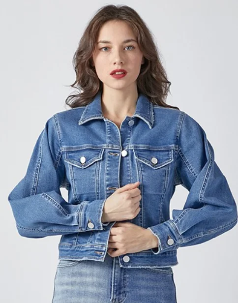 High-Quality Fashion At Discounted Prices – Shop Today Risen Balloon Sleeve Denim Jacket