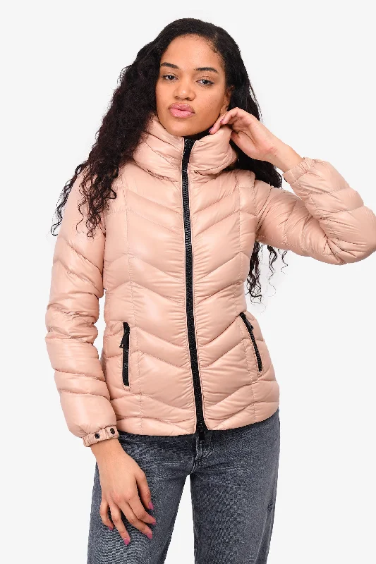 The Fashion Sale You've Been Waiting For Is Here Moncler Pink Fuligule Guibbotto Hooded Zip Up Down Jacket Size 00