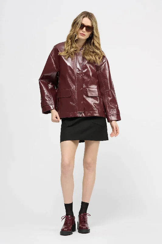 Women's Trendy Outfit Bower Jacket Burgundy