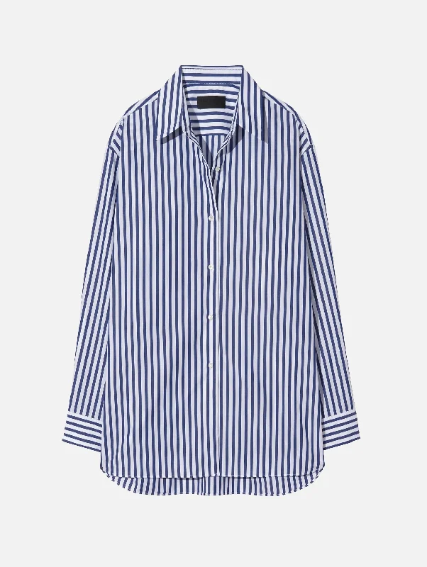 Save Big Yorke Shirt in Dark Navy Stripe