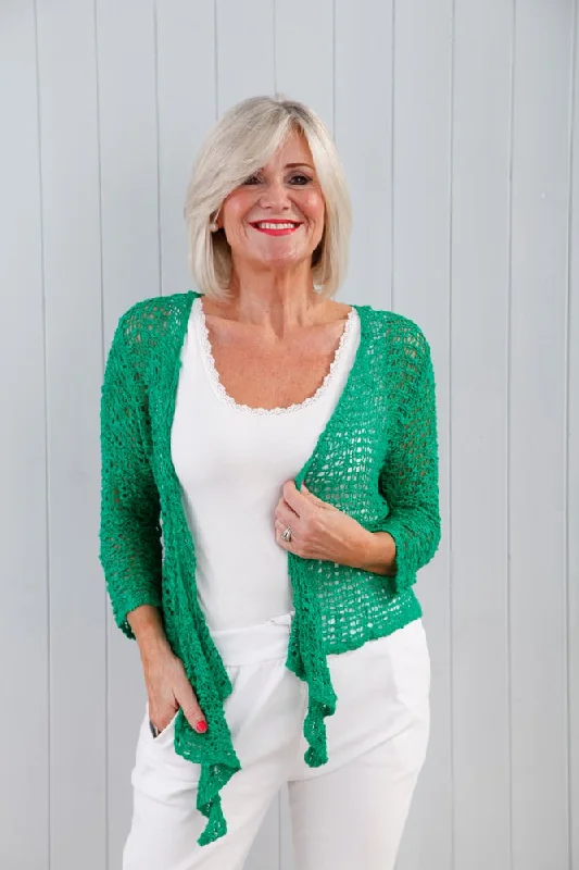 Fashion Sale Poppy Popcorn Shrug Green