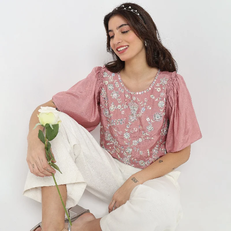 Trendy Fashion Sale Boxy Fit Embellished Top