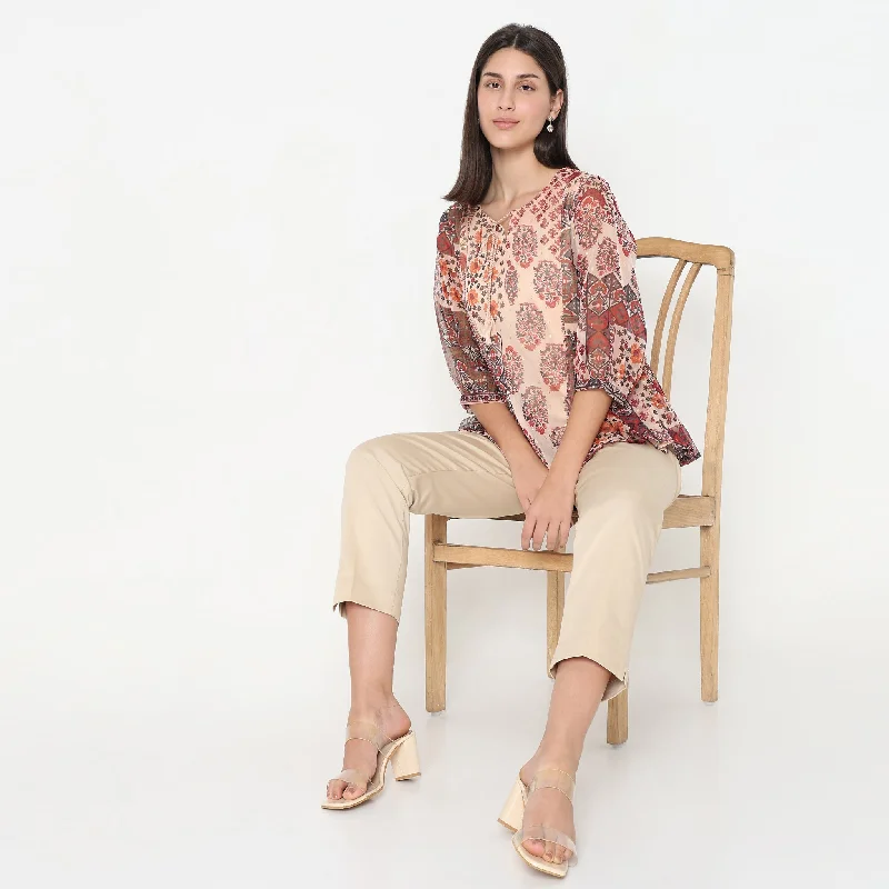 Budget Friendly Regular Fit Printed Top