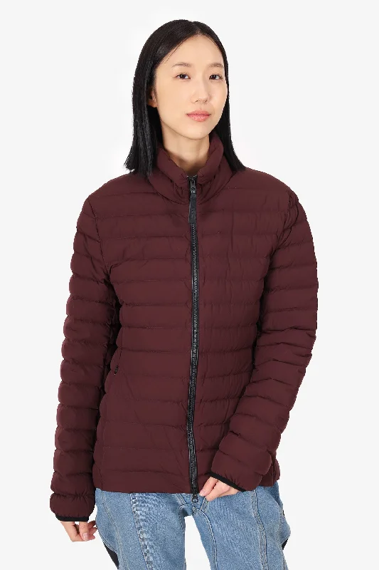 High-Quality Fashion At Discounted Prices – Shop Today Mackage x Harry Rosen Burgundy Quilted Puffer Jacket Size 38 Mens