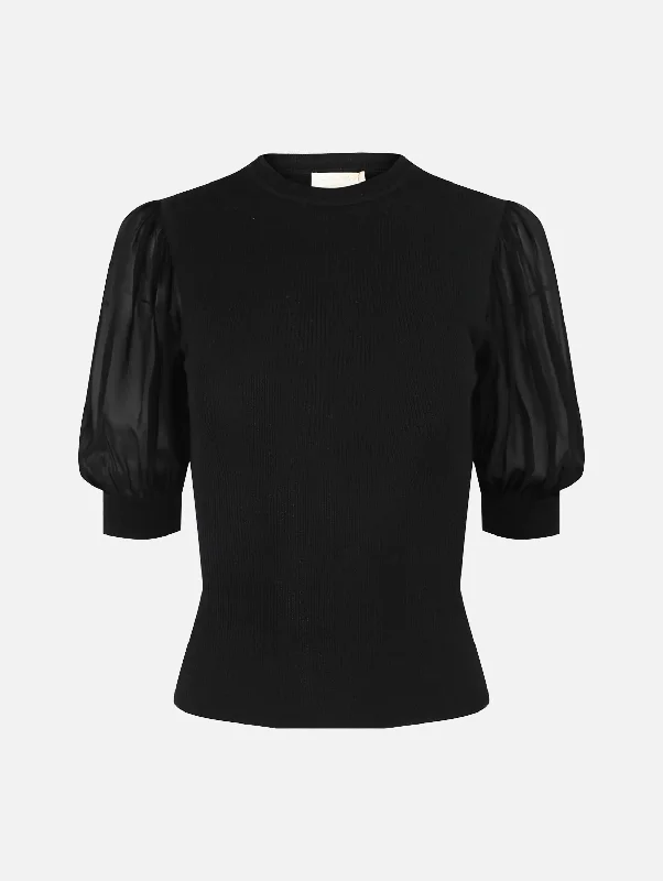 Timeless Elegance Redefined Kayla Top in Noir