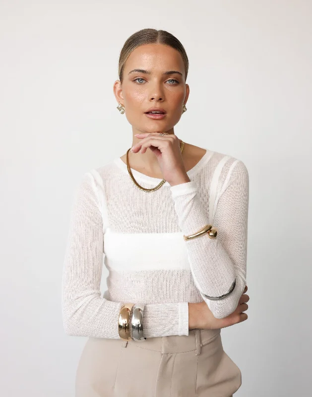 Limited Time Special Offer Gina Top (White)