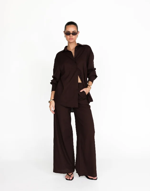 Laid-Back Fashion Offers Nadia Shirt (Chocolate)
