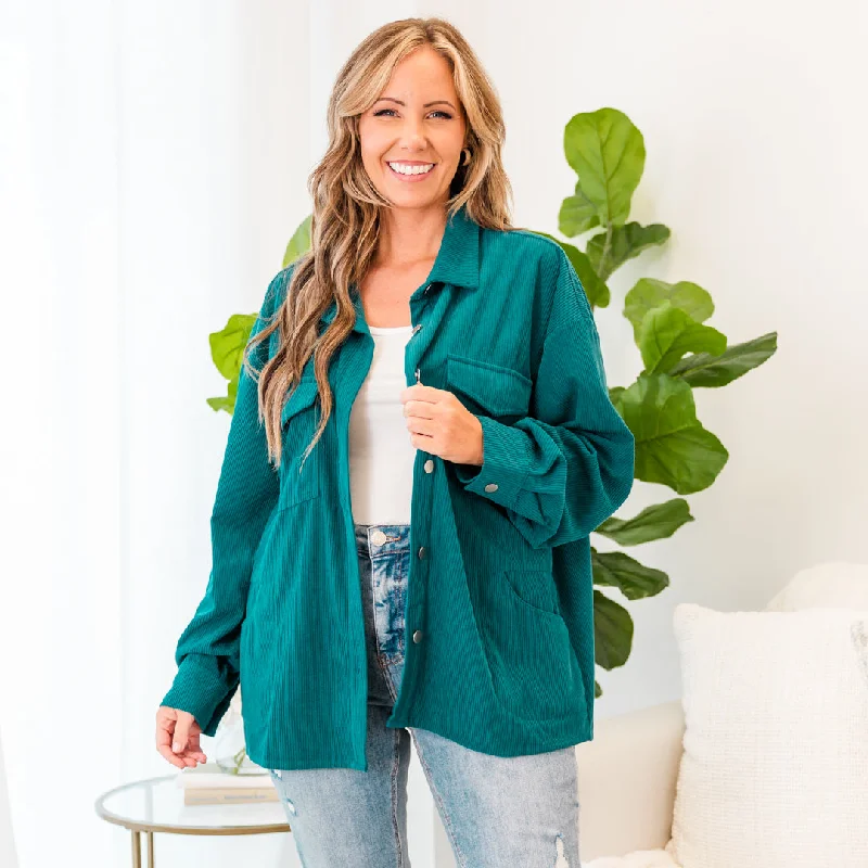 Classic Women's Apparel I Love The Cold Jacket, Teal