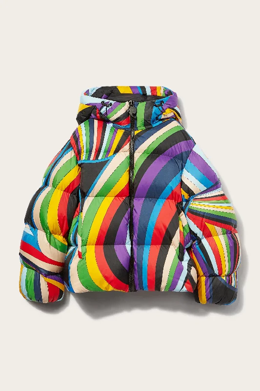 Women's Cozy Clothes Iride-Print Padded Jacket