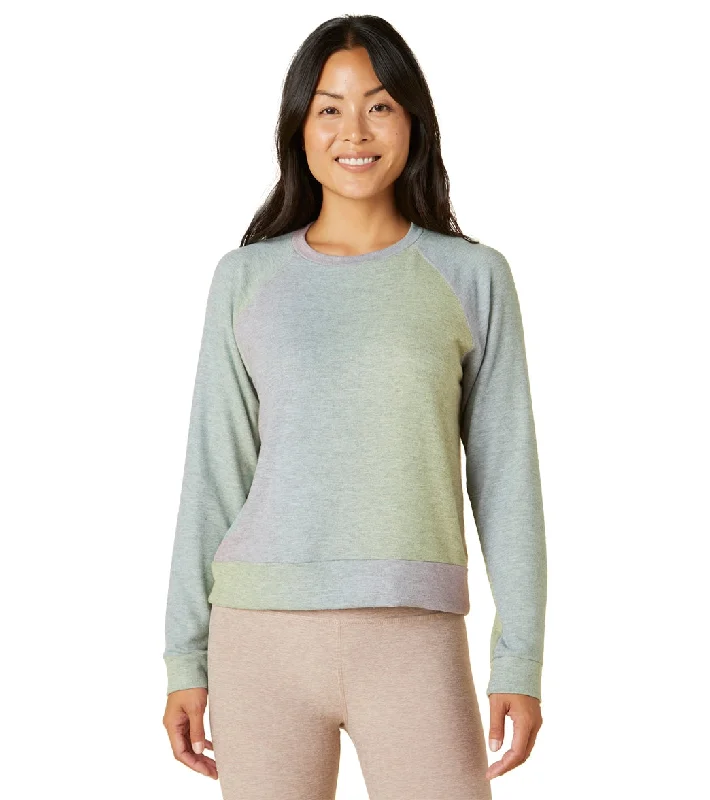 Modern Women's Clothes Beyond Yoga Hacci Favorite Raglan Crew Yoga Pullover Prismatic