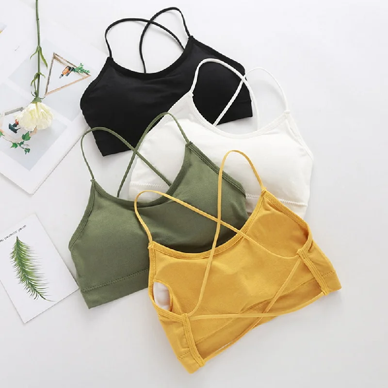 Women's Sporty Clothes Low Impact Spaghetti Strap Sports Bra