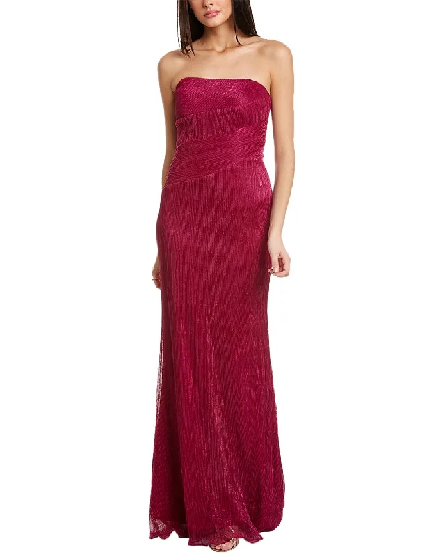 Women's Occasion Wear Clothing Rene Ruiz Metallic Strapless Gown